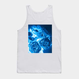 Cyanotype Photography Blue Roses Alternative Process Tank Top